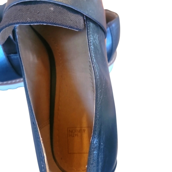 14th and Union Stylish Black Slip on Loafers with White Soles Size 9 1/2 M - Picture 4 of 9